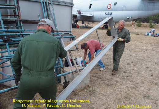 2017 08 24 CHAN-PL ATL31 P8243688 TxL Rangement echafaudage apres traitement  C. Desclos  D. Scalese  P. Pavard