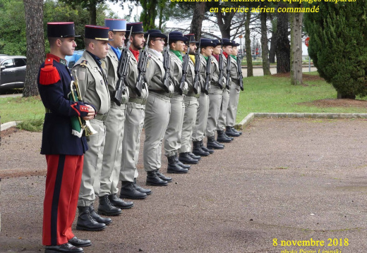 Ceremonie aux equipages disparus du 8 Novembre 2018