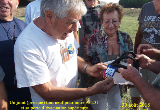 Reception du joint porte evacuation superieure