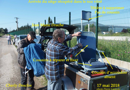 2018 05 17 CHAN-PL 6557 ATL31 Arrivee siege recupere dans le nez vitre JM Drache et Charly